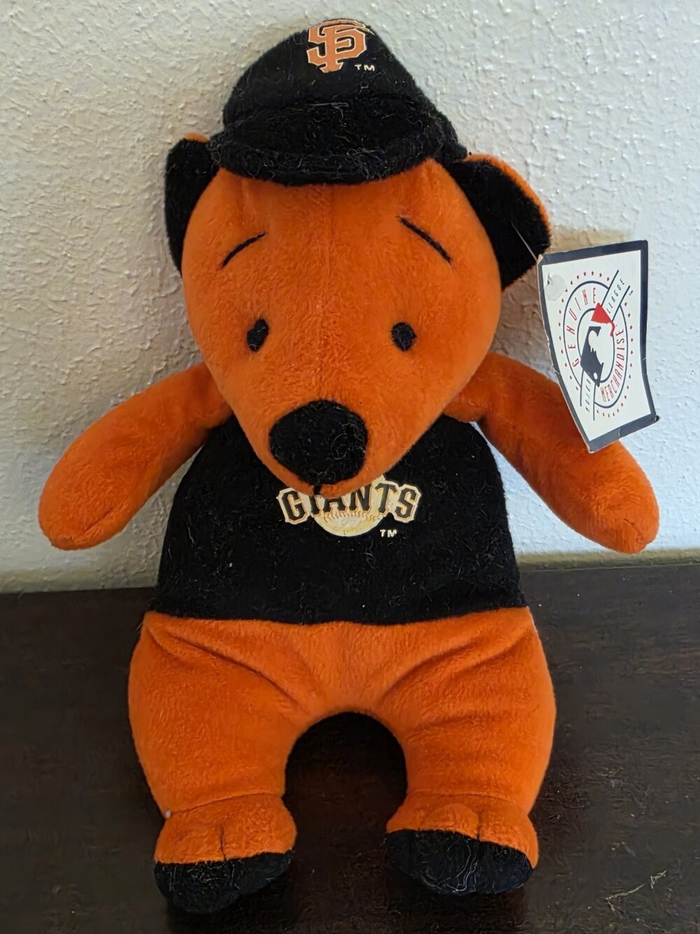 Vintage San Francisco Giants Merchandise Orange & Black Giants Plush Bear